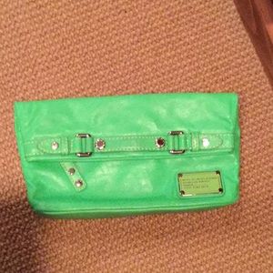 Marc by Marc Jacobs green neon clutch